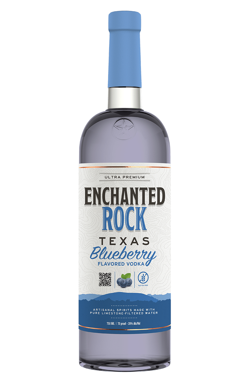Enchanted Rock Vodka Blueberry Bottle